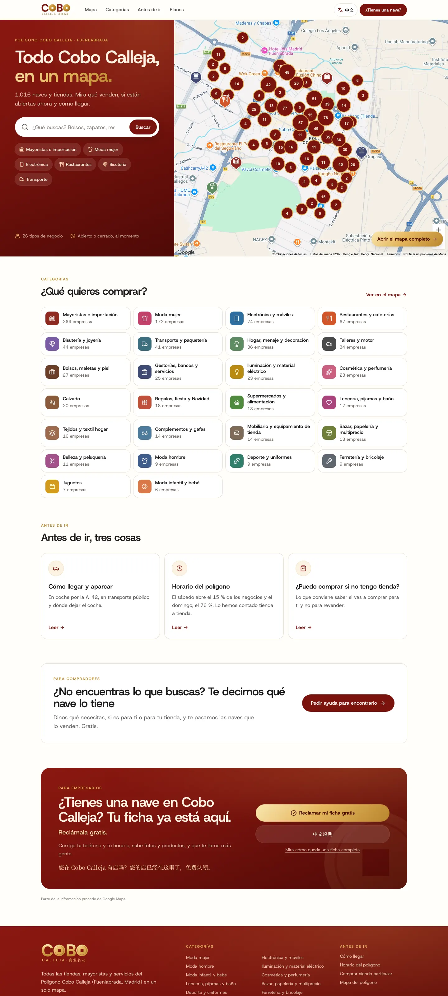 Web de Directorio Cobo Calleja en ordenador